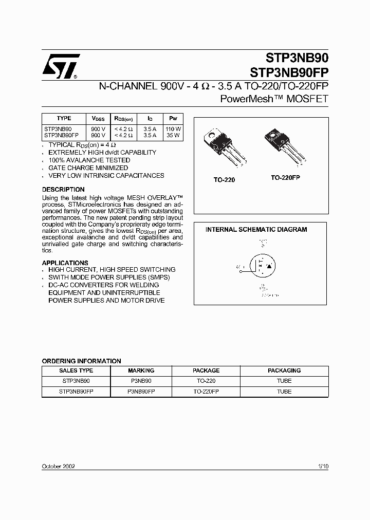 STP3NB90FP_5587672.PDF Datasheet