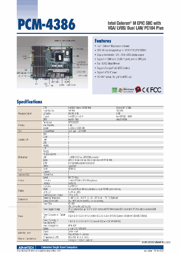 PCM-4386_5588535.PDF Datasheet