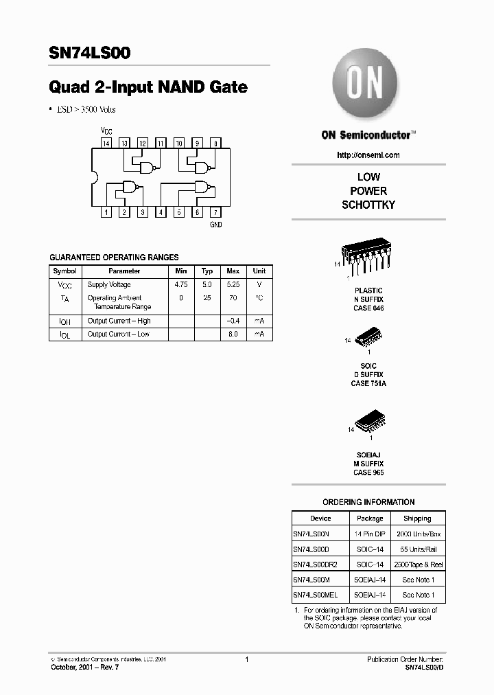 SN74LS00-D_5611540.PDF Datasheet