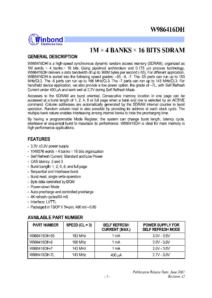 W986416DH_5594070.PDF Datasheet