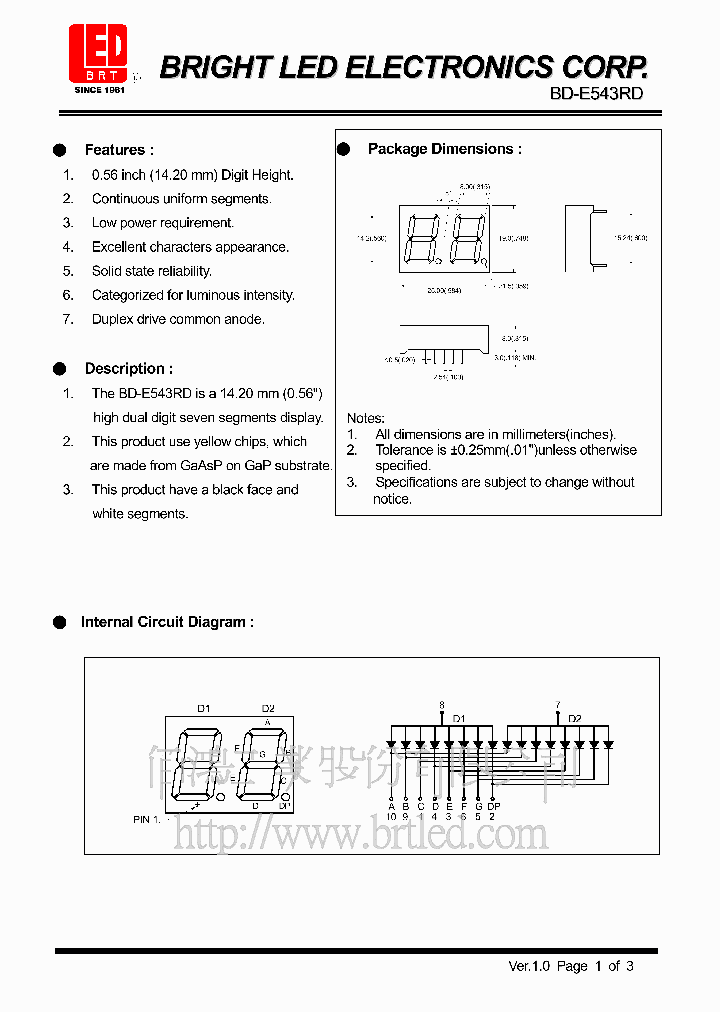BD-E543RD_5614498.PDF Datasheet