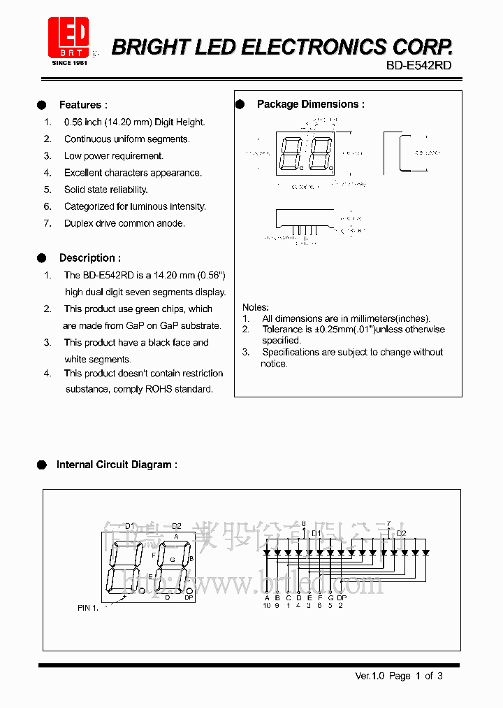 BD-E542RD_5614495.PDF Datasheet