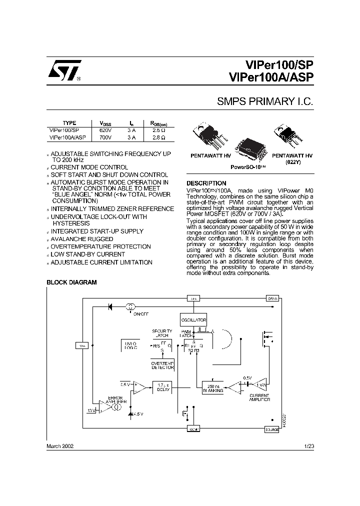 VIPER100ASP_5598473.PDF Datasheet