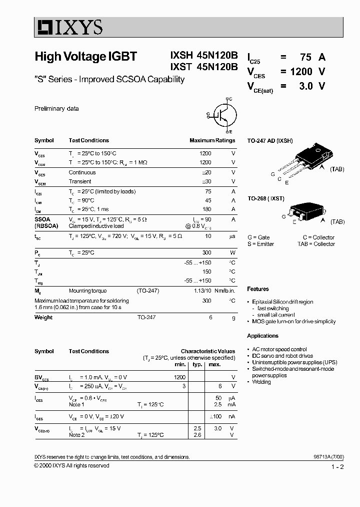 IXSH45N120B_5600643.PDF Datasheet