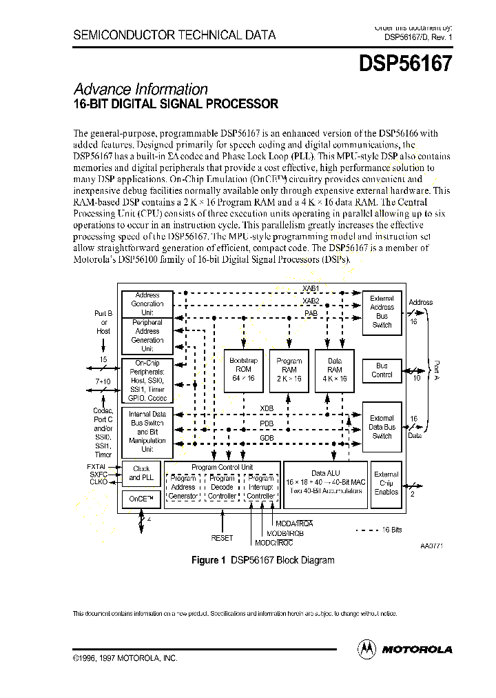 DSP56167DS_5615436.PDF Datasheet