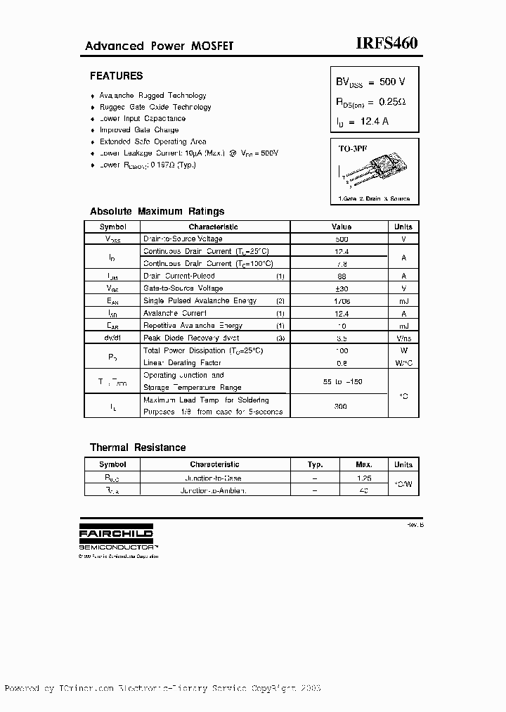 IRFS460_5607645.PDF Datasheet