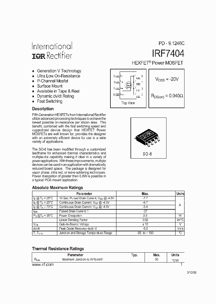 IRF7404TR_5632015.PDF Datasheet