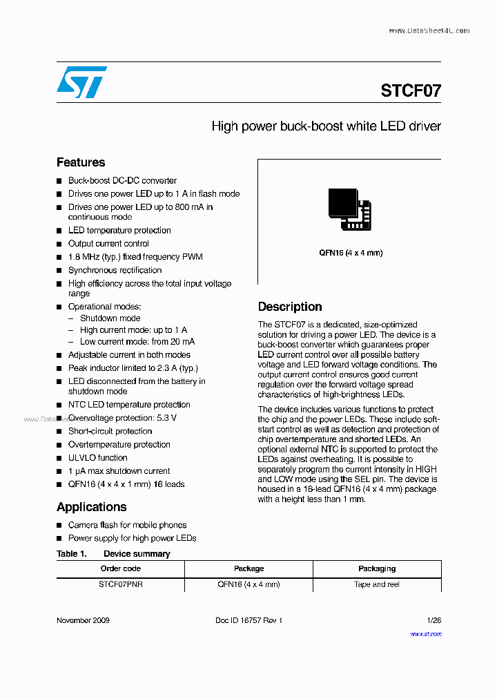 STCF07_5626295.PDF Datasheet