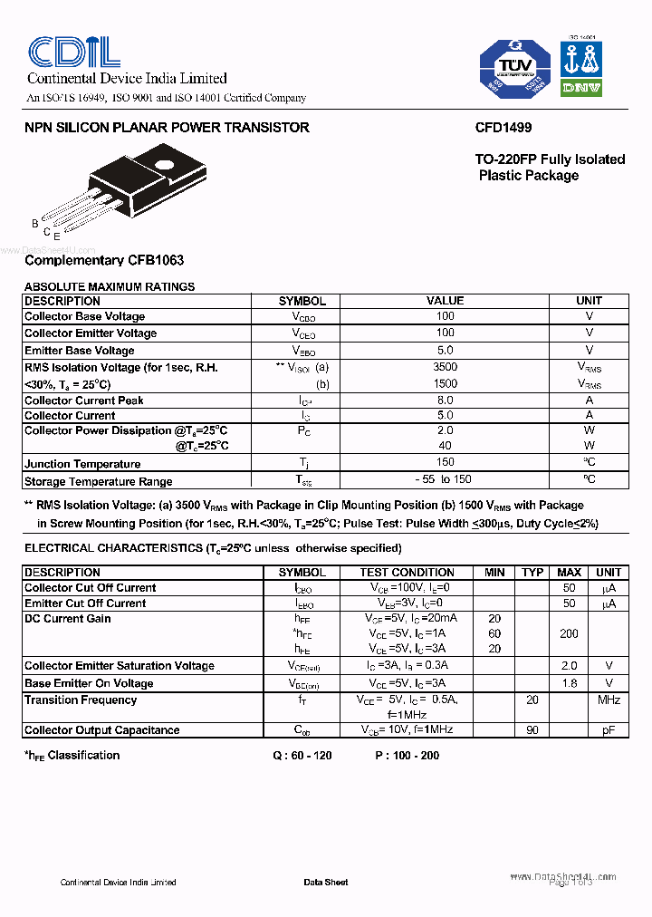 CFD1499_5637638.PDF Datasheet
