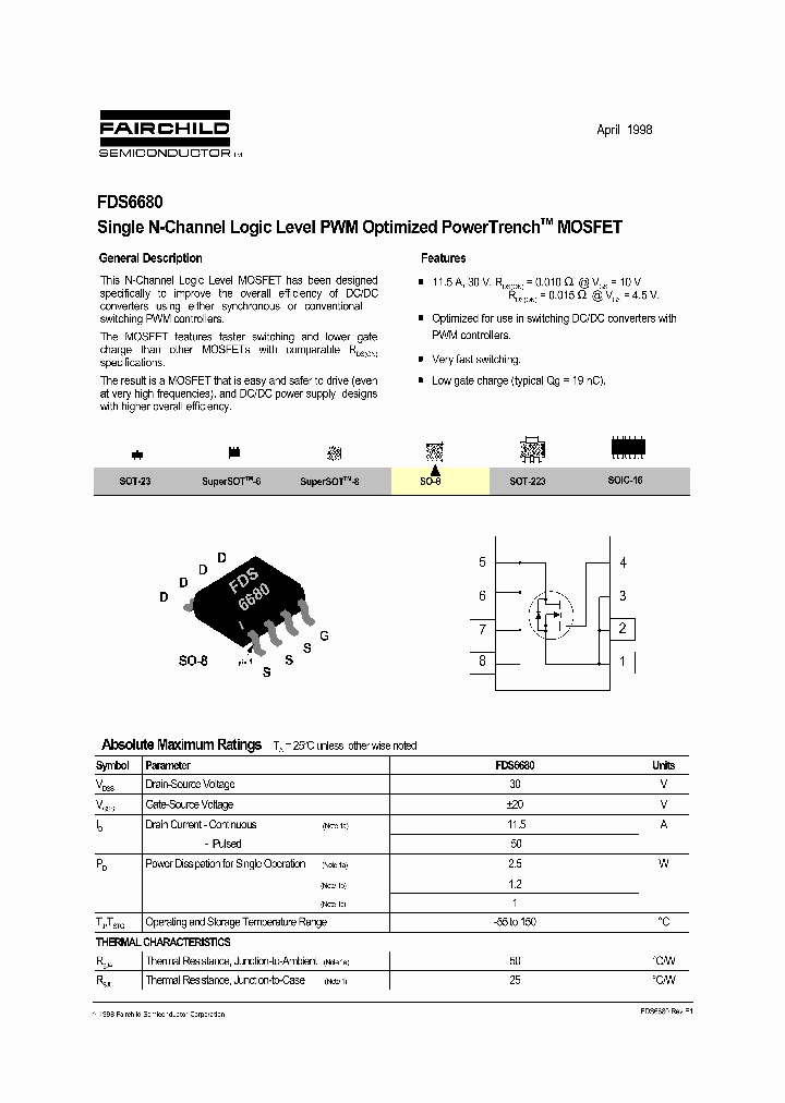 FDS6680_5645356.PDF Datasheet