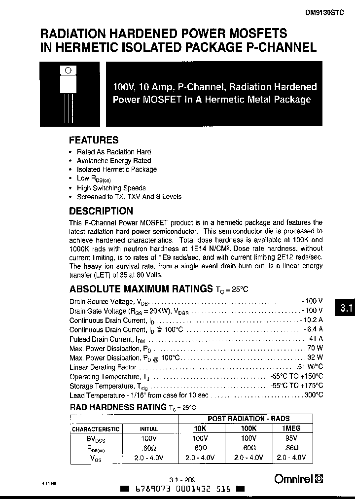 OM9130STCRS_5647480.PDF Datasheet