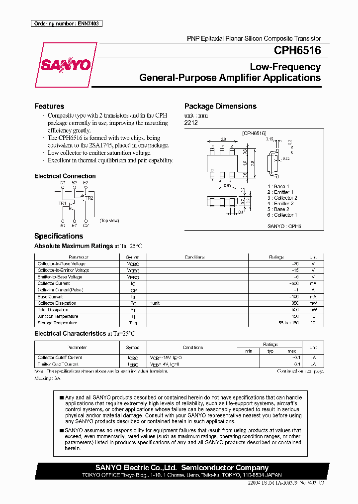 CPH6516_5651054.PDF Datasheet