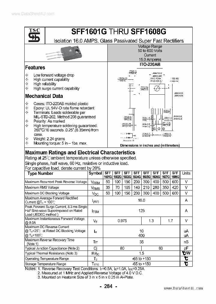 SFF1606G_5654853.PDF Datasheet