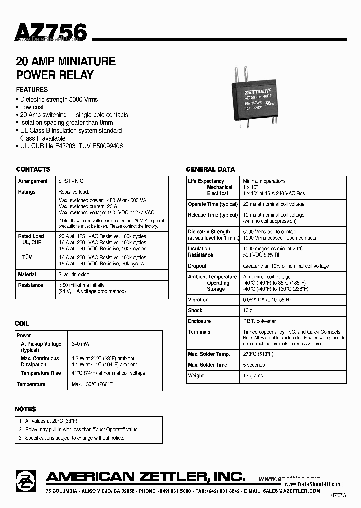 AZ756_5659043.PDF Datasheet