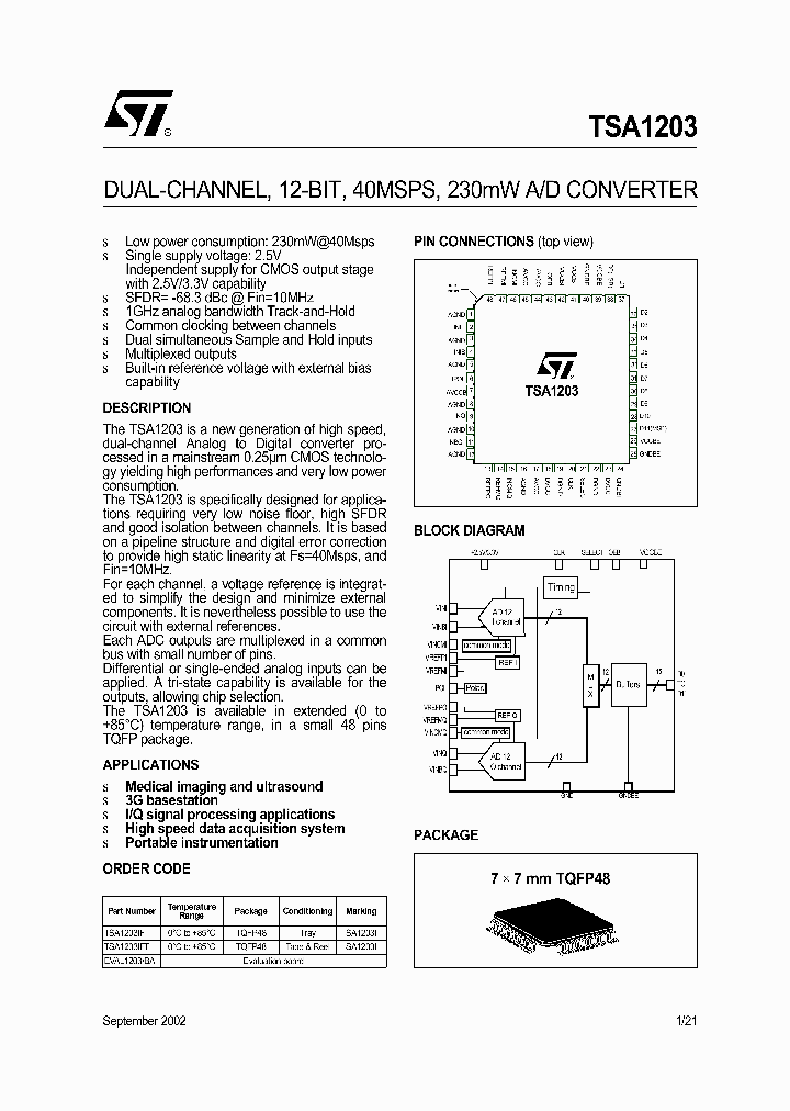 TSA1203IFT_5670656.PDF Datasheet