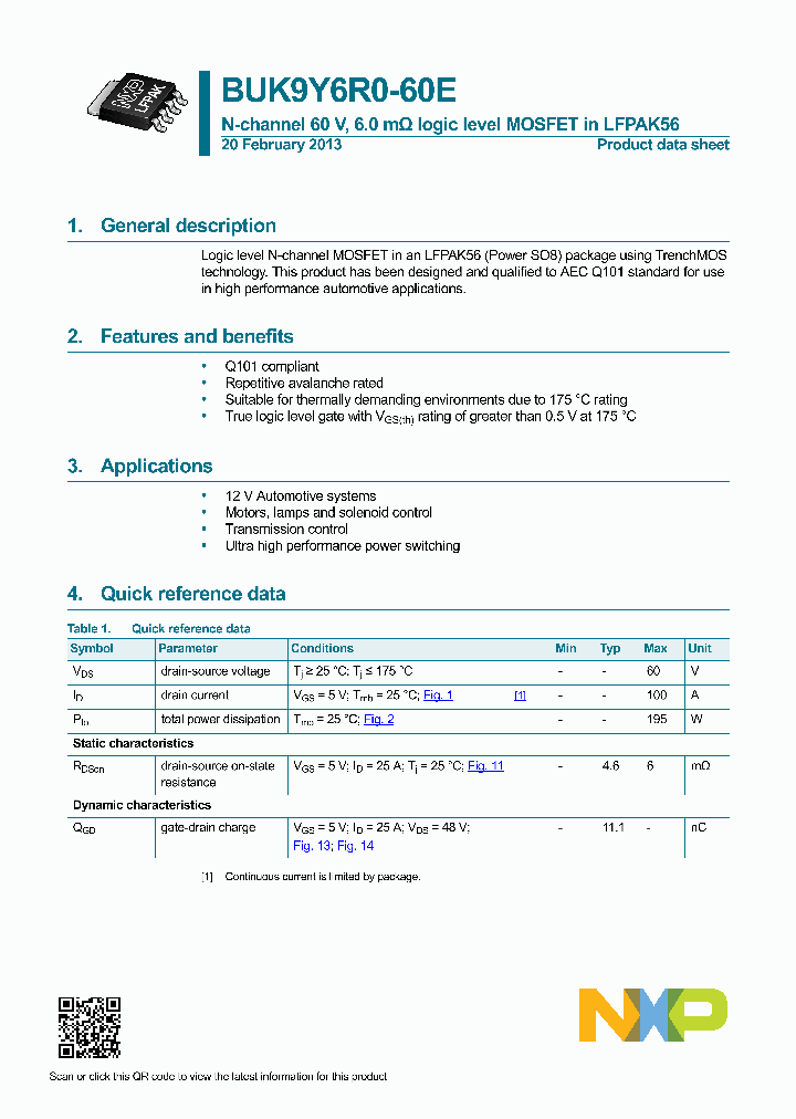 BUK9Y6R0-60E_5672894.PDF Datasheet