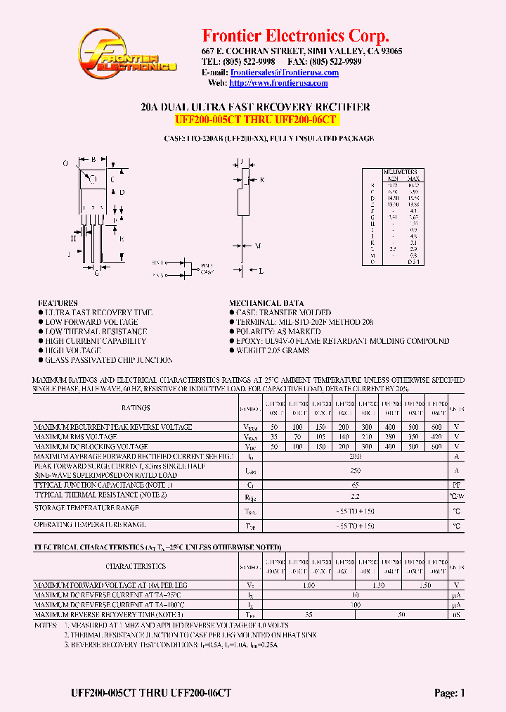 UFF200-06CT_5673415.PDF Datasheet