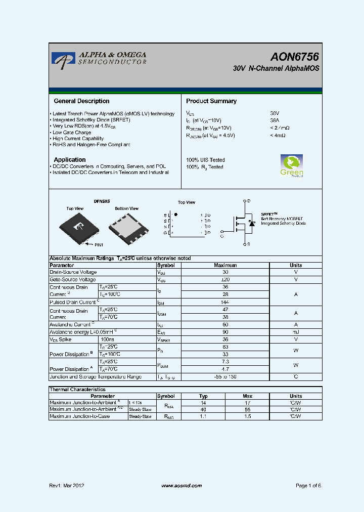AON6756_5676780.PDF Datasheet