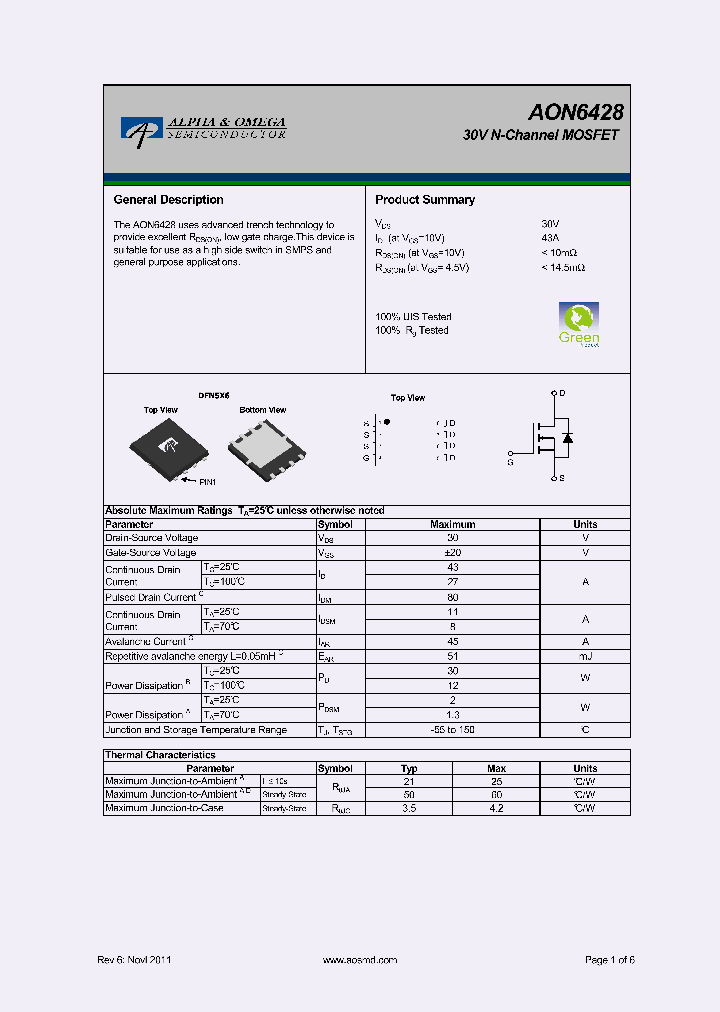 AON6428_5676989.PDF Datasheet