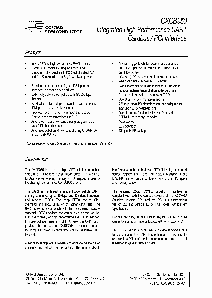 OXCB950_5683965.PDF Datasheet