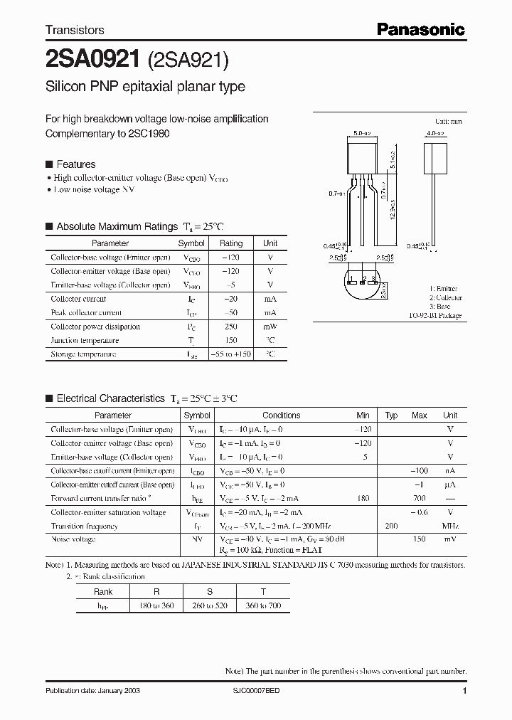 2SA921_5686025.PDF Datasheet