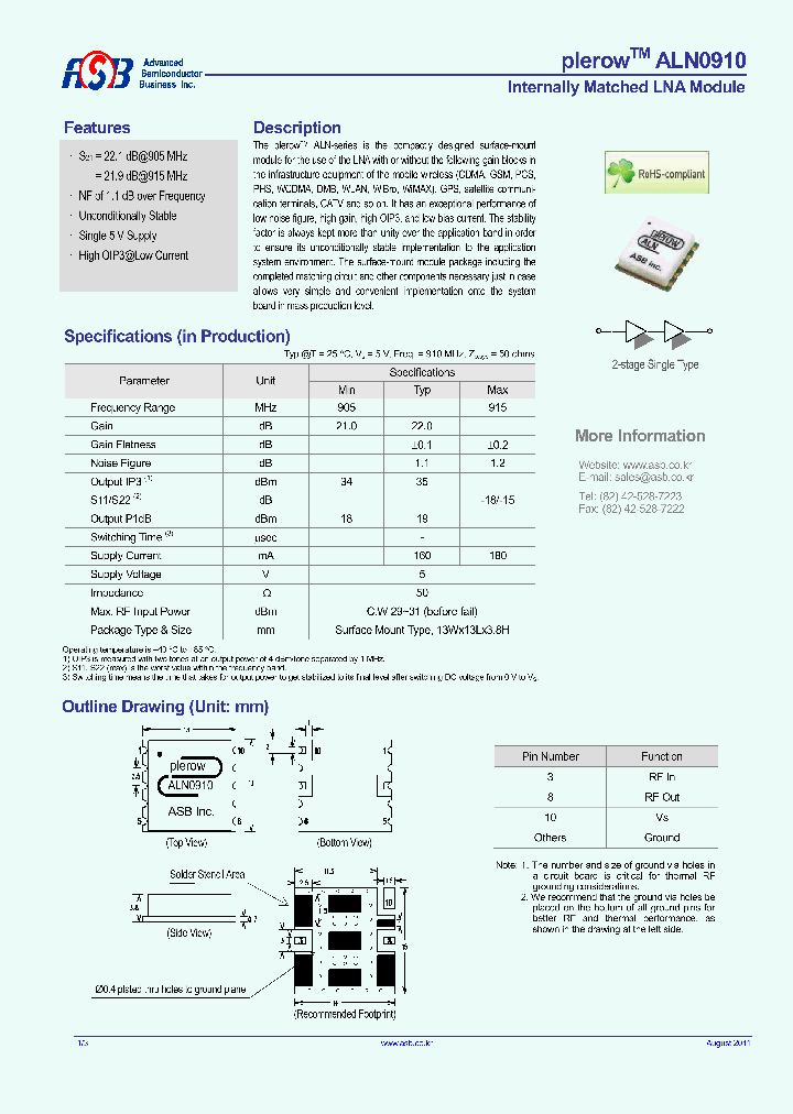 ALN0910_5687608.PDF Datasheet