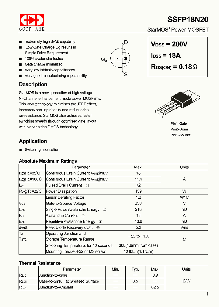SSFP18N20_5691034.PDF Datasheet