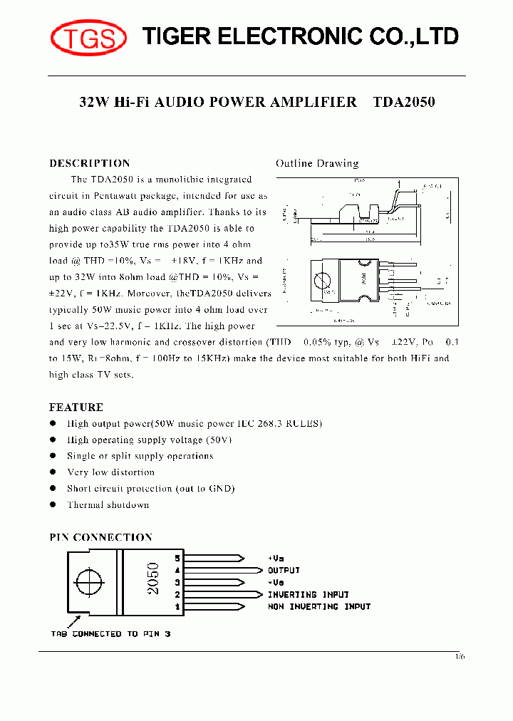 TDA2050_5694110.PDF Datasheet