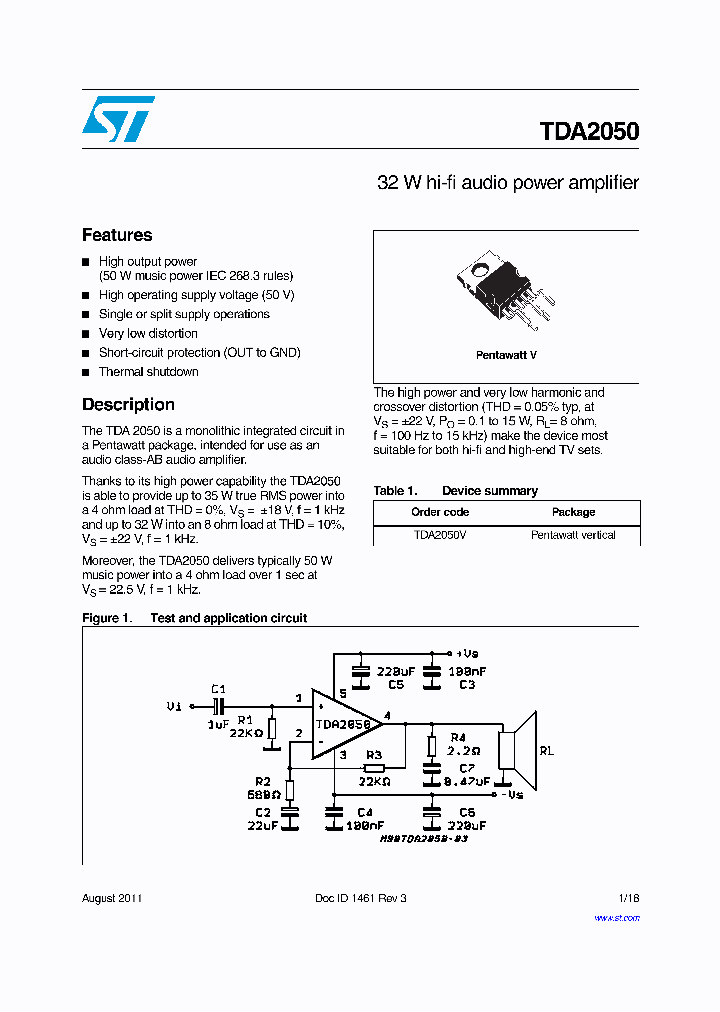 TDA205011_5694111.PDF Datasheet