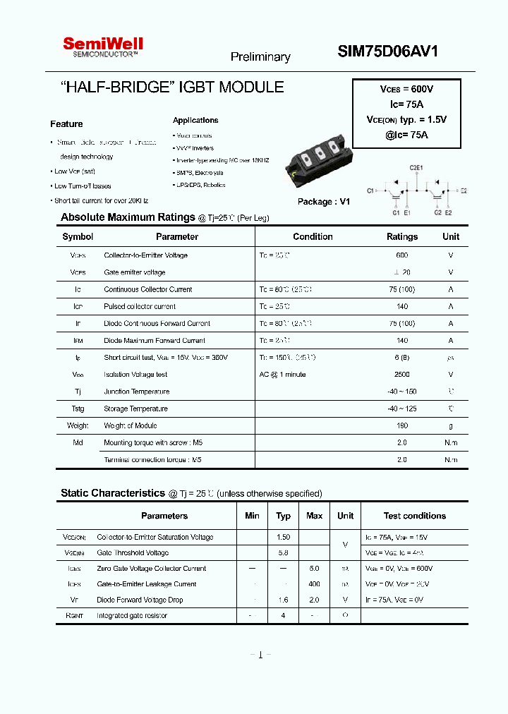 SIM75D06AV1_5699264.PDF Datasheet