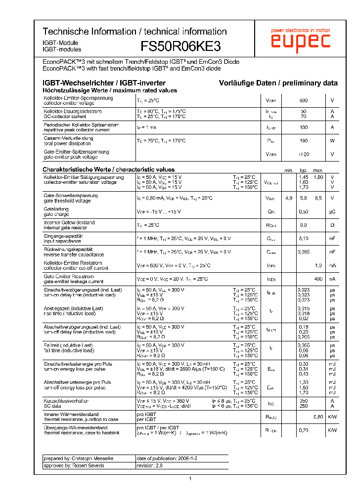 FS50R06KE3_5700121.PDF Datasheet
