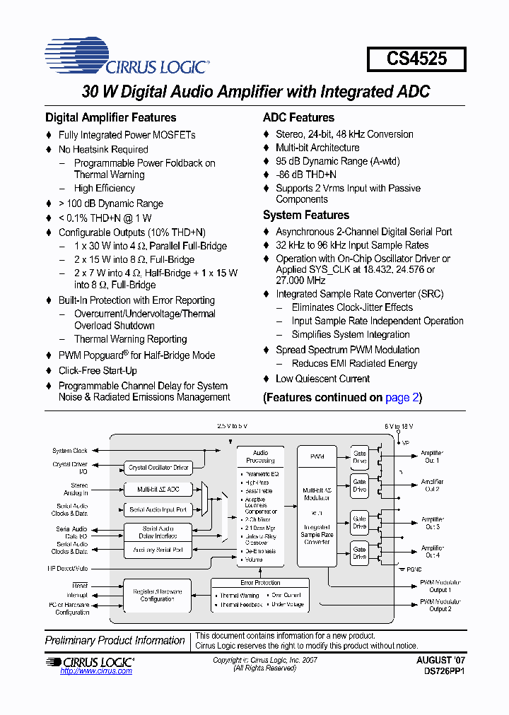 CS4525_5701496.PDF Datasheet