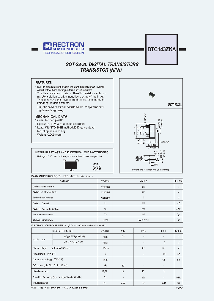 DTC143ZKA_5703027.PDF Datasheet