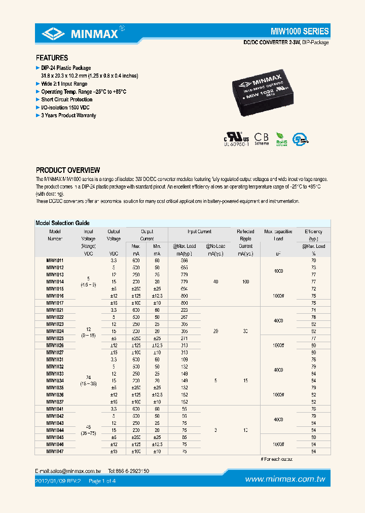 MIW1031_5708269.PDF Datasheet
