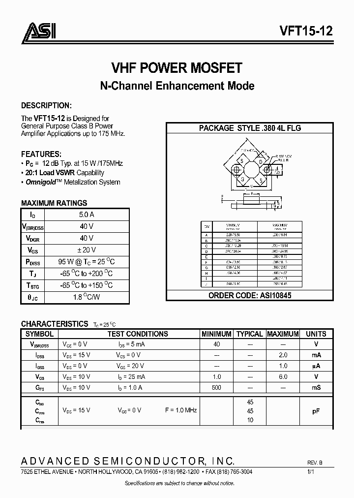 VFT15-12B_5708500.PDF Datasheet