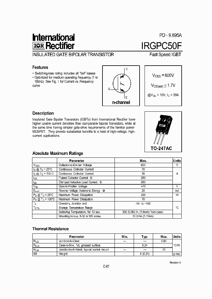 IRGPC50F_5715340.PDF Datasheet