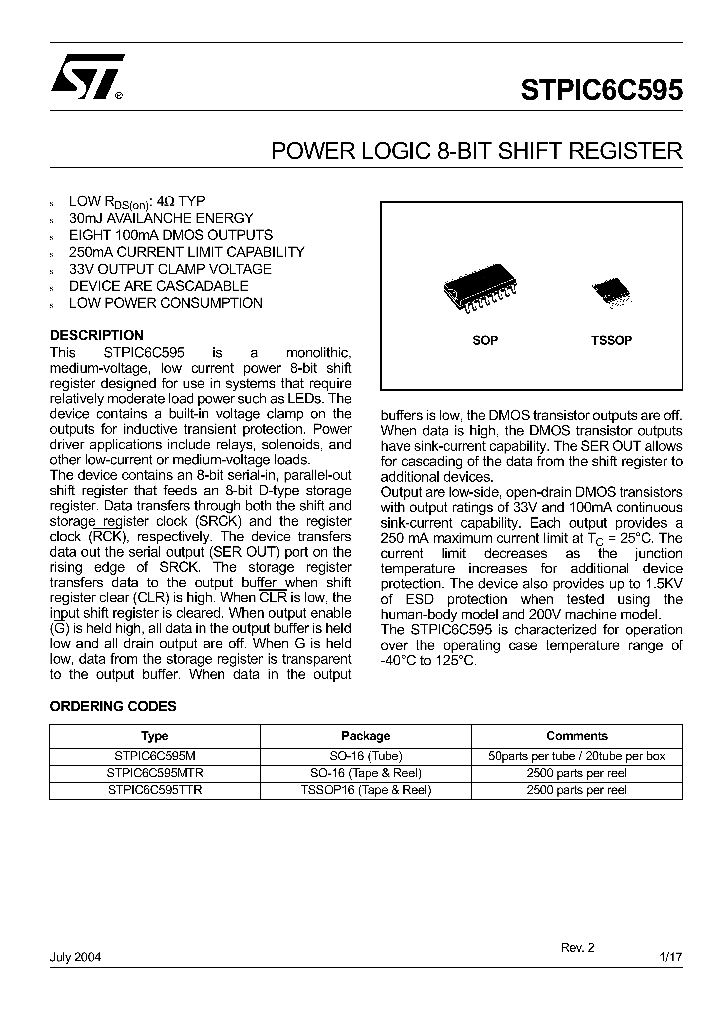 STPIC6C595_5716575.PDF Datasheet