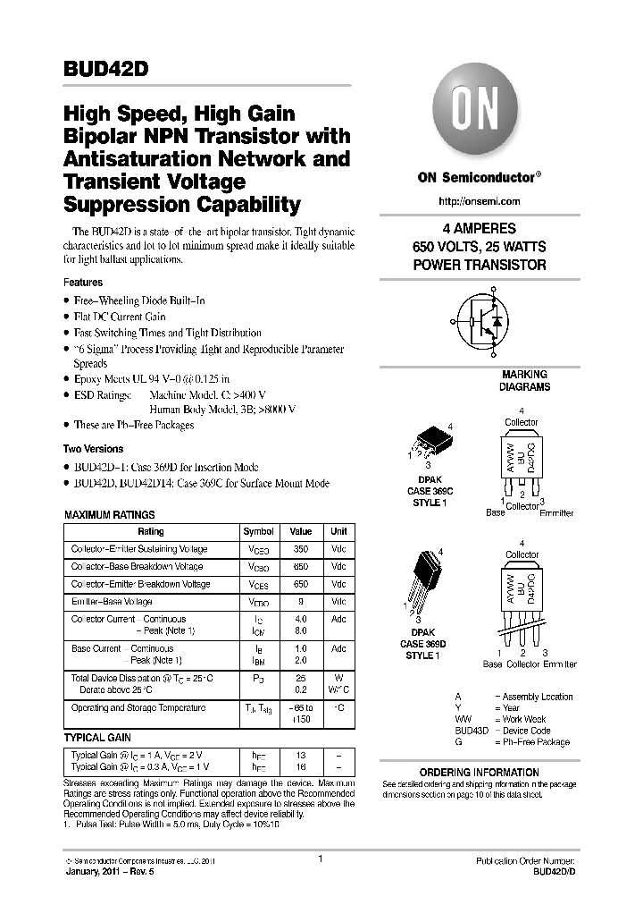 BUD42D11_5732418.PDF Datasheet