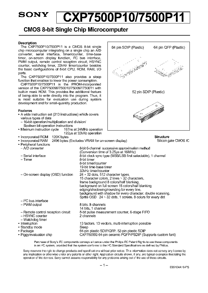 CXP7500P10_5732202.PDF Datasheet
