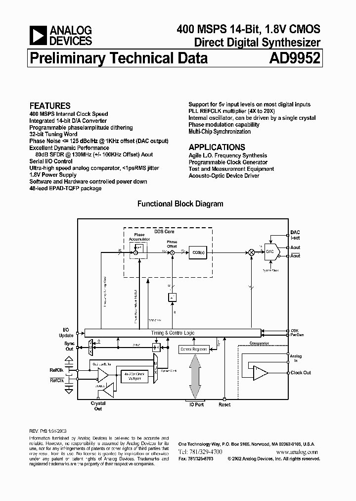 AD9952_5735481.PDF Datasheet