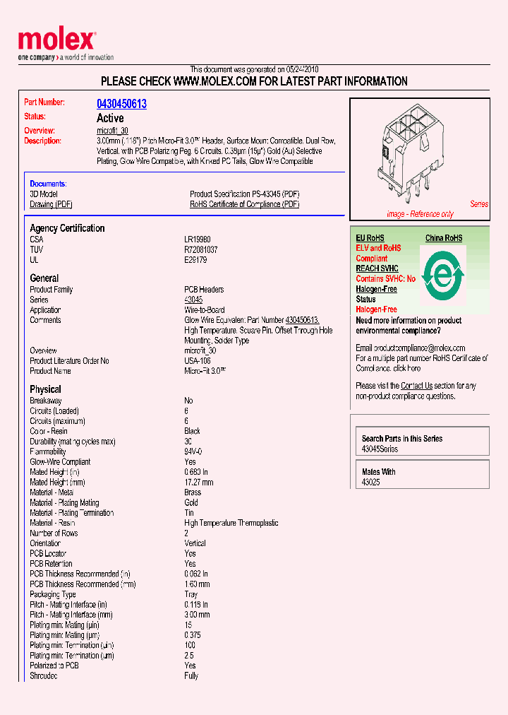 43045-0613_5744462.PDF Datasheet