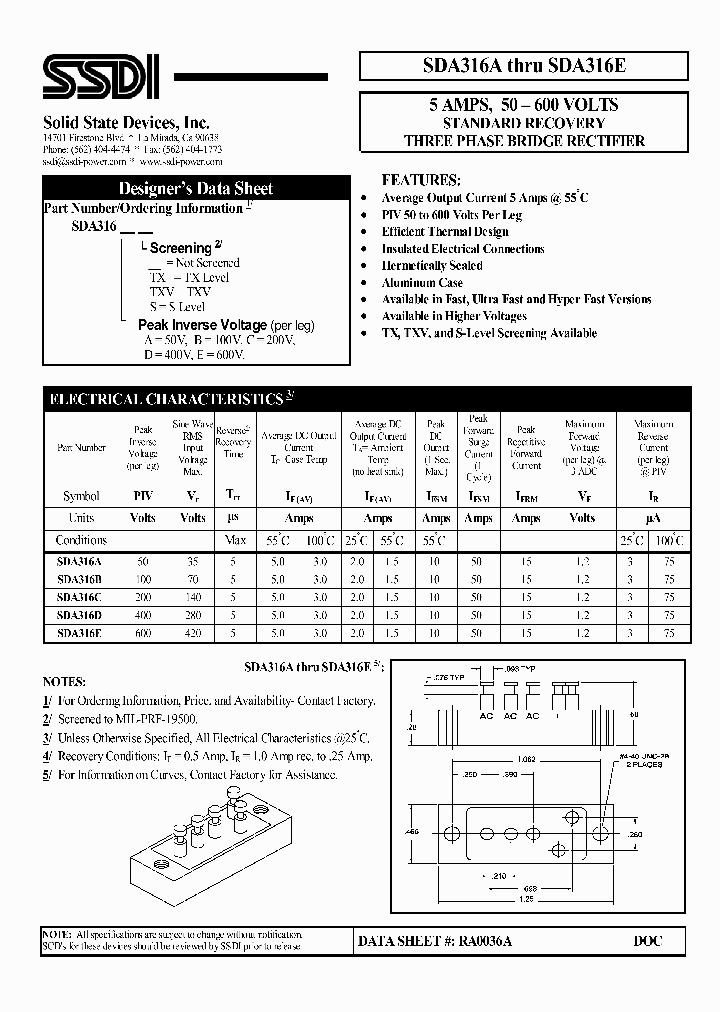 SDA316A_5748618.PDF Datasheet