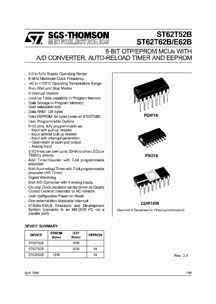 ST6252BB1_5748921.PDF Datasheet
