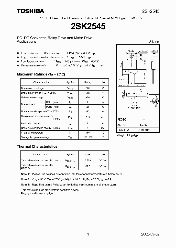 2SK2545_5753622.PDF Datasheet