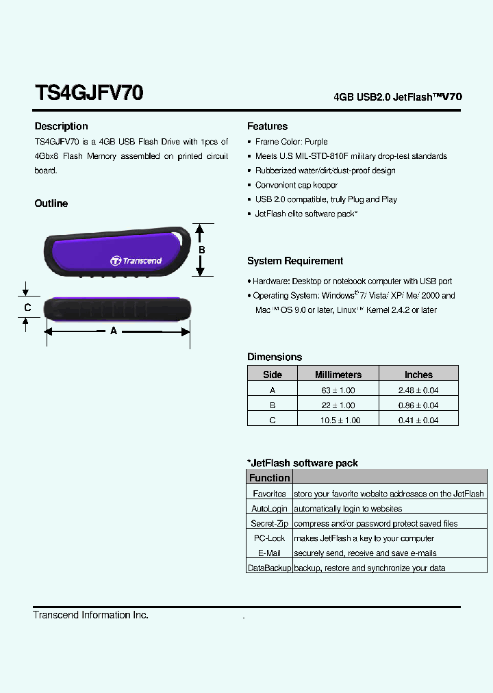 TS4GJFV70_5777332.PDF Datasheet