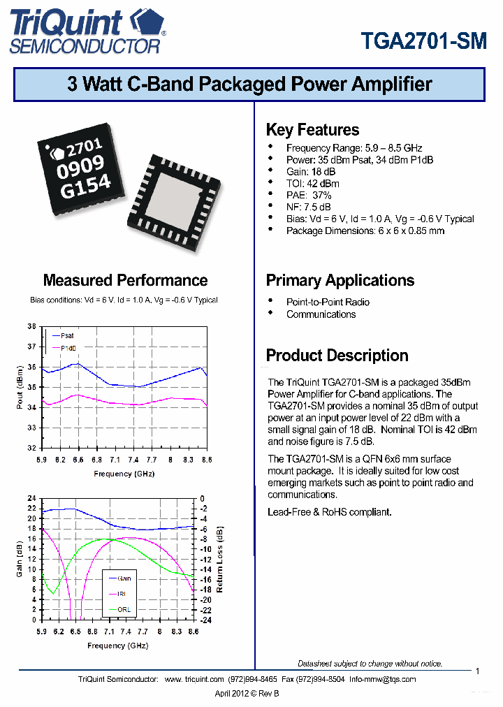 TGA2701-SM_5777645.PDF Datasheet
