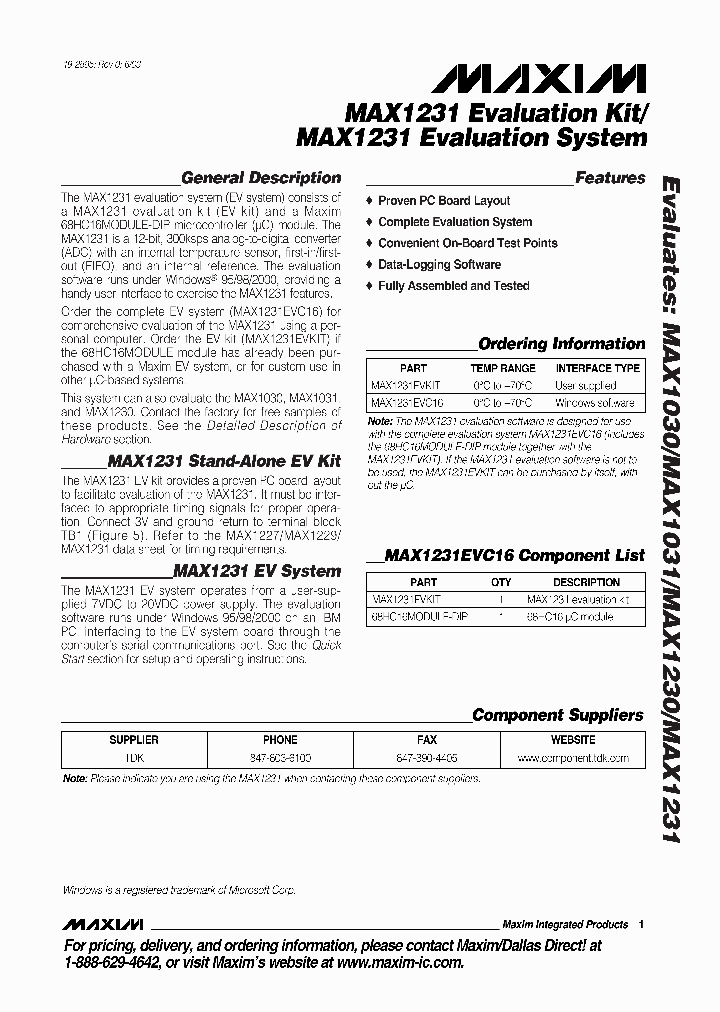 MAX1231EVC16_5779073.PDF Datasheet