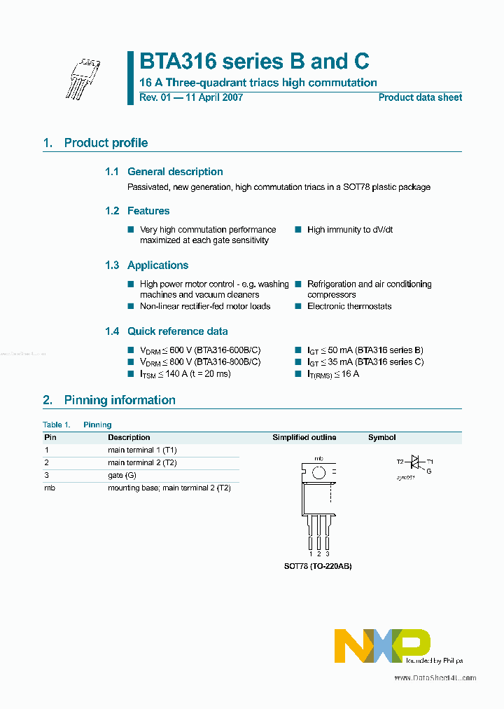 BTA316_5780895.PDF Datasheet