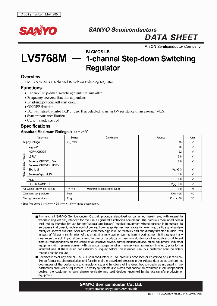 LV5768M_5780990.PDF Datasheet