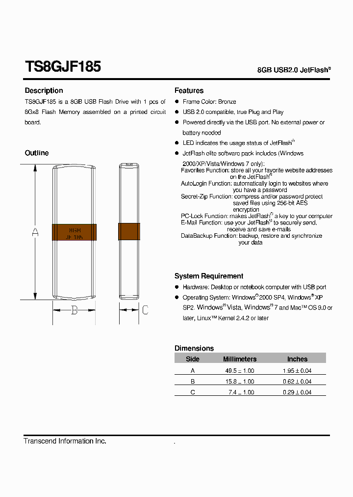 TS8GJF185_5784475.PDF Datasheet